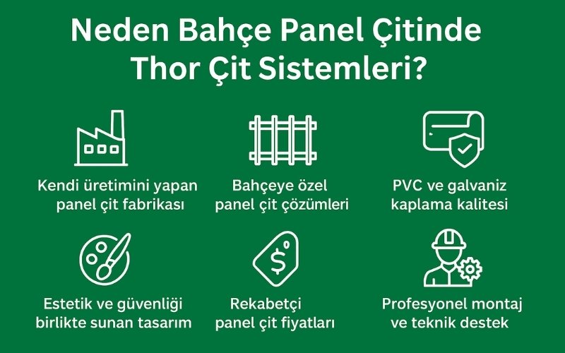 bahçe panel çit üreticisi