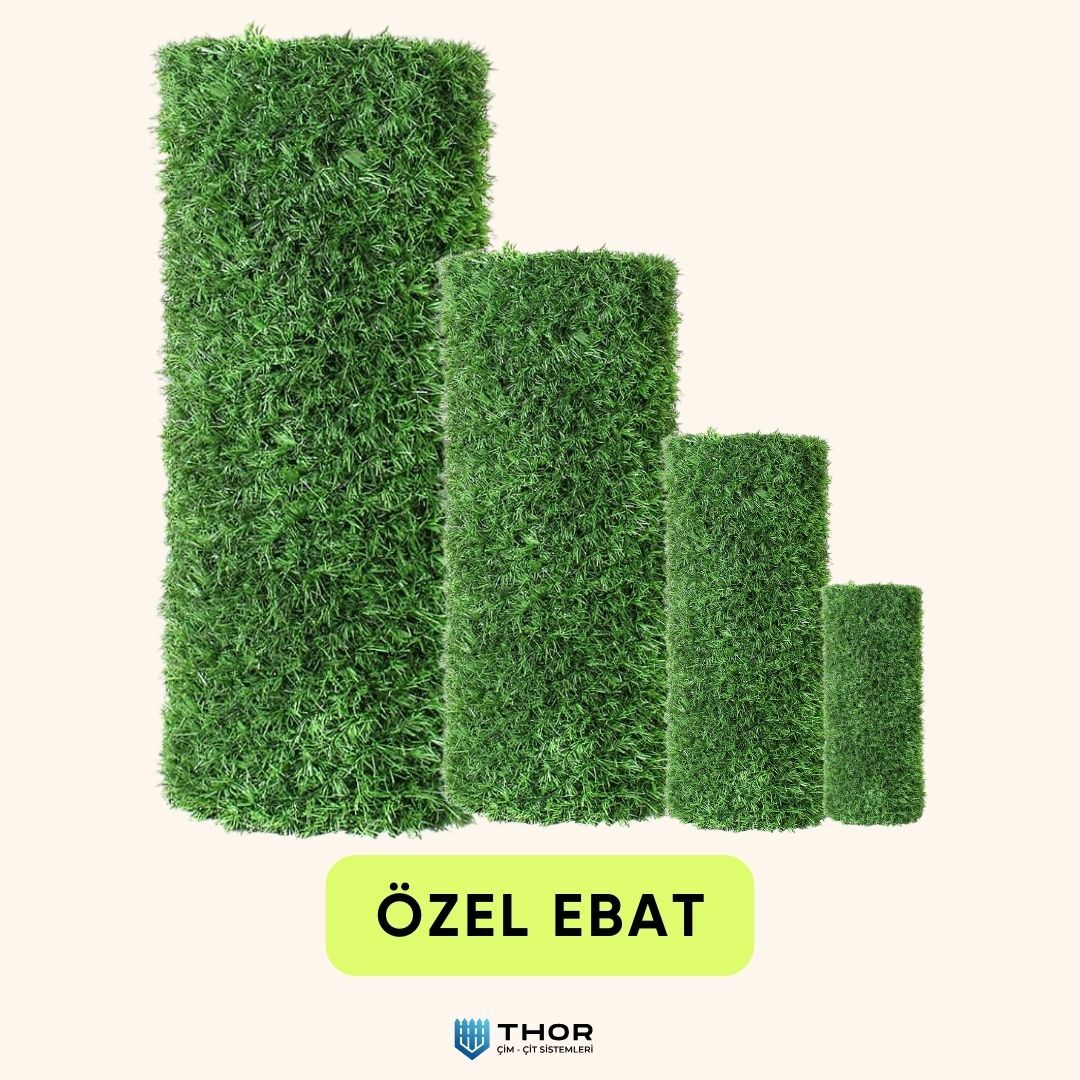 Özel ebat çim çit